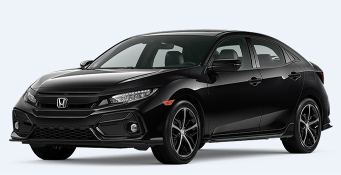 Honda Civic black - best car for first time drivers