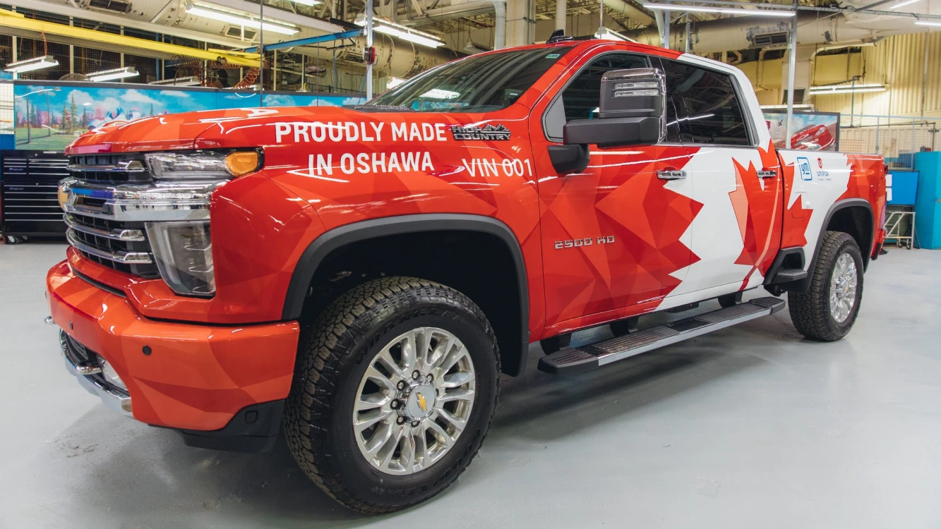 red Chevrolet Silverado in Canada
